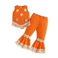 thumbnail image 1 of Kiijoy Infant Girls Summer Flower Tassels Vest and Flared Pants Outfits, Sizes 6M-3T, 1 of 6