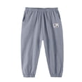 thumbnail image 1 of Kiijoy Kids Linen Pants Soft Slacks Pull On Loose Breathable Pants for Girls, Sizes 3-10, 1 of 3