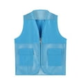 thumbnail image 1 of Kiijoy Kids Unisex Mesh Breathable Fishing Vest Boys Girls Travel Hiking Jacket, Sizes 6-7, 1 of 3