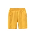 thumbnail image 1 of Kiijoy Little Boys Casual Shorts Summer Solid Unisex Knee-Length Shorts, Sizes 1-9, 1 of 2