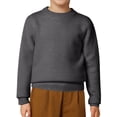 thumbnail image 1 of Kiijoy Little Boys Casual Sweater Unisex Solid Color Crew Neck Pullover Top, Sizes 6-8, 1 of 5