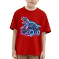 thumbnail image 1 of Kiijoy Little Boys Dinosaur Print Short Sleeve T-Shirt Cotton Summer Casual Graphic Tee, 1 of 3