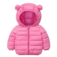 thumbnail image 1 of Kiijoy Little Boys Down Coat Winter Bear Ears Hooded Puffer Jacket Zip Up Warm Outerwear, 1 of 3