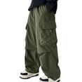thumbnail image 1 of Kiijoy Little Boys Cargo Pants Casual Baggy Straight Leg Sweatpants, Sizes 6-7, 1 of 8