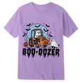 thumbnail image 1 of Kiijoy Little Boys Halloween Graphic T Shirt Kids Short Sleeve T-Shirt Tee, Purple, Sizes 6-7, 1 of 3
