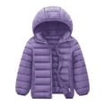 thumbnail image 1 of Kiijoy Little Boys Puffer Coat Winter Warm Padded Jacket Kids Outerwear Hooded Down Coat, 1 of 3