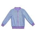 thumbnail image 1 of Kiijoy Little Boys Shiny Sequin Jacket Fashion Glitter Solid Zip Up Coat, Sizes 6-7, 1 of 2