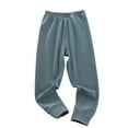 thumbnail image 1 of Kiijoy Little Boys Sleep Pants Solid Soft Comfortable Loungewear Pants, Sizes 2-12, 1 of 3