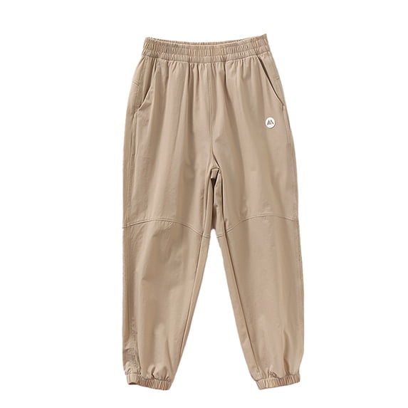 Kiijoy Little Boys Tapered Woven Pants Lightweight Loose Fit Pull On Pants, Sizes 6-7