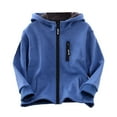 thumbnail image 1 of Kiijoy Little Girls Fleece Hooded Jacket Winter Warm Zip Up Coat Outerwear, Sizes 6-7, 1 of 2