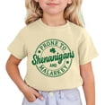 thumbnail image 1 of Kiijoy Little Girl's St. Patrick's Day Graphic Tee Short Sleeve Crewneck T Shirt, Sizes 6-7, 1 of 3