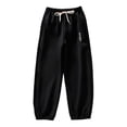 thumbnail image 1 of Kiijoy Little Girls Active Sweatpants Elastic Waist Drawstring Jogger Pants, Sizes 5-6, 1 of 2