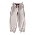 thumbnail image 1 of Kiijoy Little Girls Active Sweatpants Elastic Waist Drawstring Jogger Pants, Sizes 5-6, 1 of 2