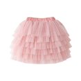 thumbnail image 1 of Kiijoy Little Girls Ballet Dance Tutu Skirt A Line Layered Princess Tulle Skirt, Pink, 1 of 7