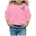 thumbnail image 1 of Kiijoy Little Girls Halloween Sweatshirt Spider Web Print Sport Pullover, Sizes 5-6, 1 of 3