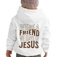 thumbnail image 1 of Kiijoy Little Girls Hoodie Casual Letter Print Pullover Hooded Sweatshirt, Sizes 5-6, 1 of 5