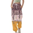 thumbnail image 1 of Kiijoy Little Girls Jogger Pants Ice-Cream High Waist Drawstring Sweatpants, Sizes 6-7, 1 of 3