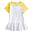 thumbnail image 1 of Kiijoy Little Girls Short Sleeve T-Shirt Dress Color Block School Uniform Dress, Sizes 1-7, 1 of 5