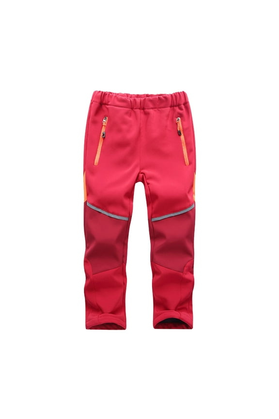 Little Girls Snow Pants Softshell Hiking Ski Pants for Kids, Sizes 5-6