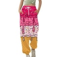 thumbnail image 1 of Kiijoy Little Girls Sweatpants Kids Ice-Cream Print Drawstring Active Pants, Sizes 6-7, 1 of 3