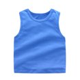 thumbnail image 1 of Kiijoy Little Girls Tank Top Soild Sleeveless Shirt Casual Sports Undershirt, Sizes 1-7, 1 of 2