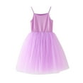 thumbnail image 1 of Kiijoy Little Girls Tutu Dress Solid Color Strap Sleeveless Dress Tulle Princess Dresses, 1 of 5