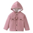 thumbnail image 1 of Kiijoy Little Girls Winter Corduroy Jacket Kids Casual Coat Outerwear, Sizes 5-6, 1 of 7