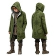 thumbnail image 1 of Kiijoy Long Jacket for Toddler Boys Halloween Hooded Cardigan Coat Outerwear, 4-5 Years, 1 of 5