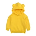 thumbnail image 1 of Kiijoy Boys Casual Hoodie Solid Bear Ears Hooded Sweatshirt, Sizes 6-9M, 1 of 4