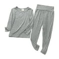 thumbnail image 1 of Kiijoy Newborn Boys Pajamas Long Sleeve Top High Rise Pants Kids Sleepwear Set, Sizes 9-12M, 1 of 8