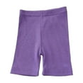 thumbnail image 1 of Kiijoy Newborn Girl's Stretch Ribbed Shorts Solid Color Slim Fit Soft Comfy Boyshorts, 1 of 2