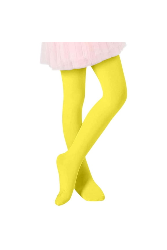 Newborn Girls Dance Pantyhose Solid Color Stretch Ballet Tights Leggings, Sizes 6-12M