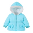 thumbnail image 1 of Kiijoy Girls Padded Coat Warm Bow Hooded Jacket Kids Outerwear, Sizes 6-9M, 1 of 3
