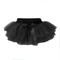 Kiijoy Girls Mesh Tutu Skirt Solid Party Princess Skirt Cute Elastic Waist Skirts