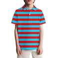 thumbnail image 1 of Kiijoy Polo Shirt for Toddler Boys Short Sleeve Striped Shirt Casual Summer Top, Sizes 3-4, 1 of 3