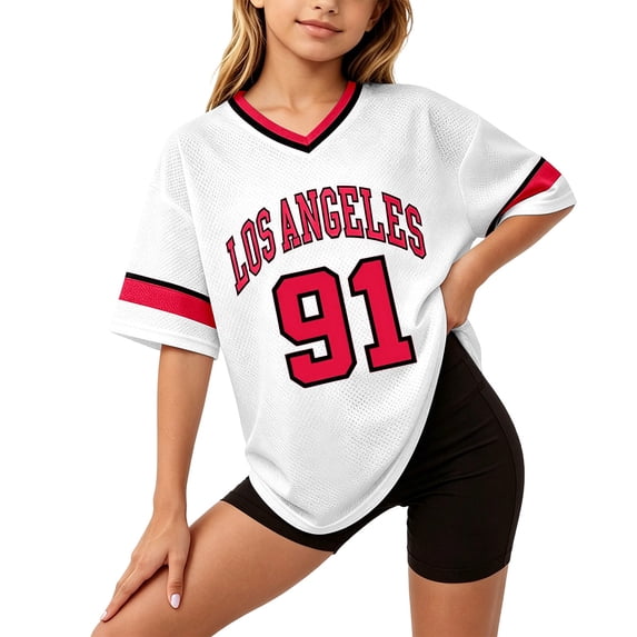 Kiijoy Summer Girls T-Shirt Casual Athletic Short Sleeve T Shirt Sports Tee, Sizes 2-16