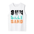 thumbnail image 1 of Kiijoy Summer Girls Tank Top Beach Letter Graphic Lightweight Sleeveless Tops, Sizes 2-15, 1 of 5