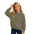 thumbnail image 1 of Kiijoy Sweatshirt for Girls Casual Plain Long Sleeve Pullover Top, Sizes 3-4T, 1 of 3