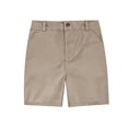 thumbnail image 1 of Kiijoy Teen Boys Flat Front Dress Shorts School Stretch Twill Suit Shorts, Sizes 3-18, 1 of 4