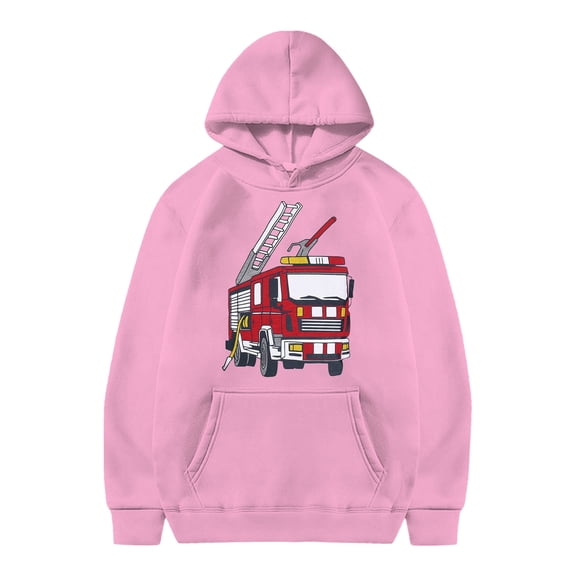Kiijoy Boys Graphic Hoodie Truck Printed Active Hooded Sweatshirt, Sizes 13-14