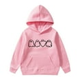 thumbnail image 1 of Kiijoy Teen Boys Halloween Hoodie Cartoon Ghost Print Hooded Sweatshirt, Sizes 13-14, 1 of 3