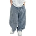thumbnail image 1 of Kiijoy Teen Boys Jeans Loose Fit Straight Leg Denim Pants Casual Trousers, Sizes 13-14, 1 of 8