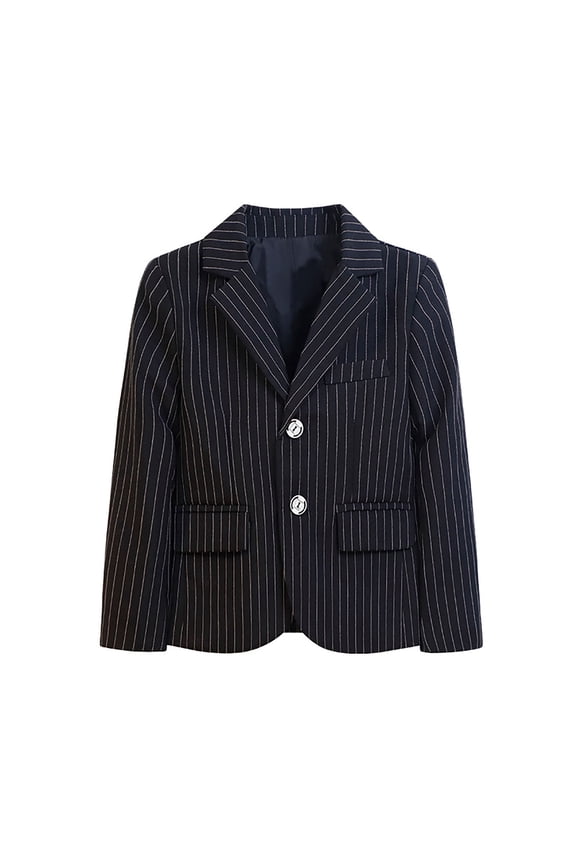 Boys Suit Jacket Long Sleeve Lapel Blazer Sport Coat for Kids, Sizes 14-15