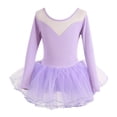 thumbnail image 1 of Kiijoy Girls Ballet Dance Dress Long Sleeve Stretchy Leotard Ballet Tutu Skirt, Sizes 1-15, 1 of 2