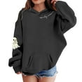 thumbnail image 1 of Kiijoy Teen Girls Halloween Hoodie Cute Printed Pullover Hooded Sweatshirt, Sizes 13-14, 1 of 3