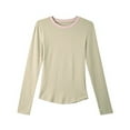thumbnail image 1 of Kiijoy Teen Girls Long Sleeve T-Shirt Casual Solid Soft Undershirt T Shirt, Sizes 14-15, 1 of 4