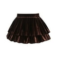 thumbnail image 1 of Kiijoy Teen Girls Ruffle Layered Skort Casual Pleated Mini Skirt with Built In Shorts, 1 of 2