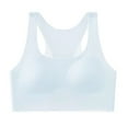 thumbnail image 1 of Kiijoy Teen Girls Seamless Racerback Sports Bra Breathable Workout Tank Top, Sizes 16-18, 1 of 8