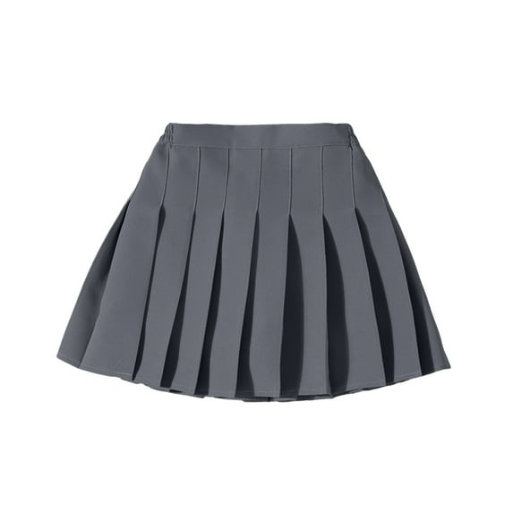 Kiijoy Teen Girls Tennis Pleated Skort Casual Athletic Solid A Line Skirt, Sizes 3-16