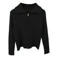 thumbnail image 1 of Kiijoy Teen Girls Zip Up Sweater High Neck Cardigan Knit Sweater Jacket, Sizes 13-14, 1 of 2